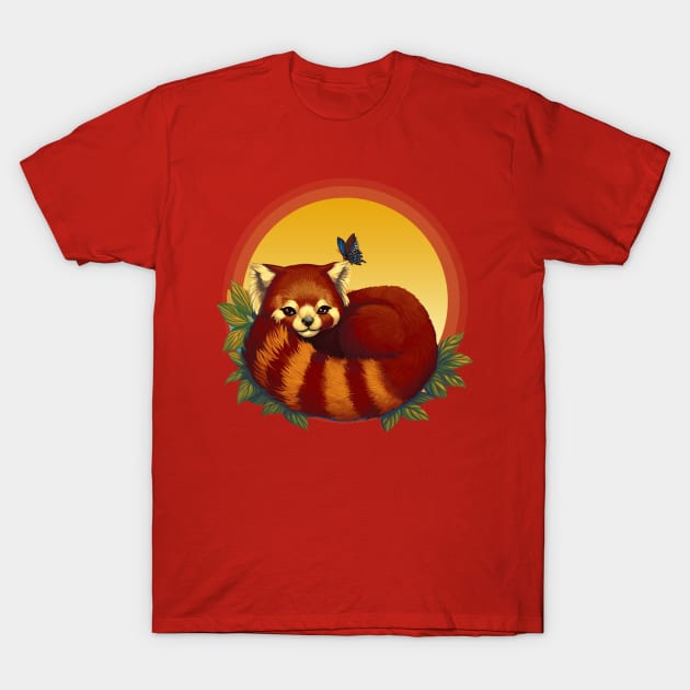 Red panda T-Shirt by Hrvoje_Hrc